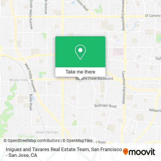 Iniguez and Tavares Real Estate Team map
