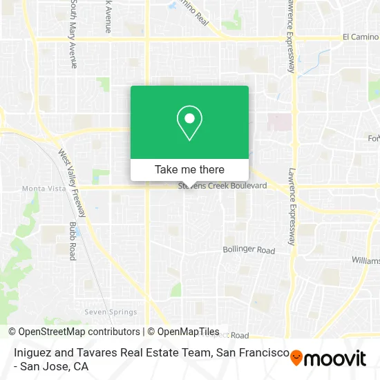 Iniguez and Tavares Real Estate Team map
