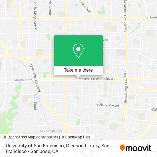 University of San Francisco, Gleeson Library map