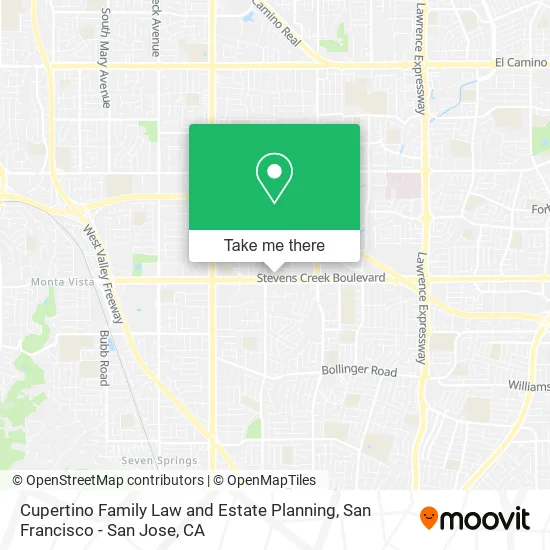 Mapa de Cupertino Family Law and Estate Planning
