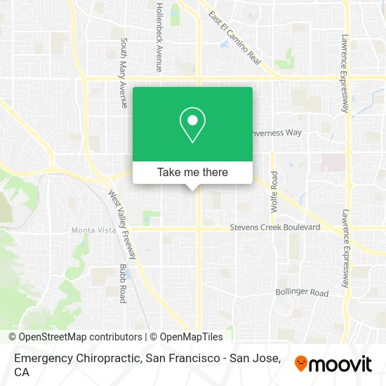 Emergency Chiropractic map
