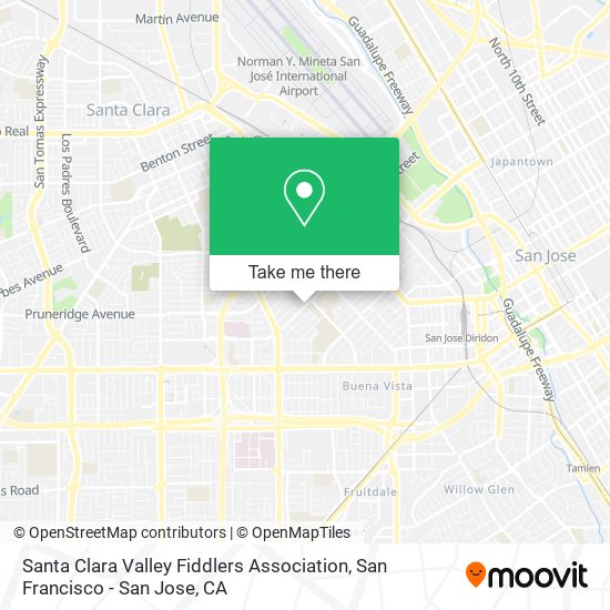 Santa Clara Valley Fiddlers Association map