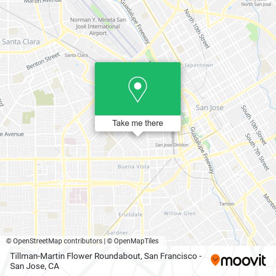 Tillman-Martin Flower Roundabout map