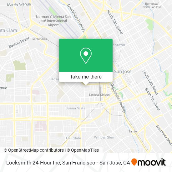 Locksmith 24 Hour Inc map