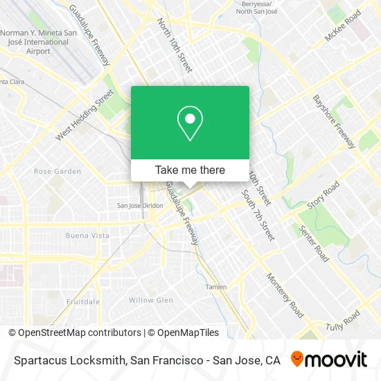 Spartacus Locksmith map