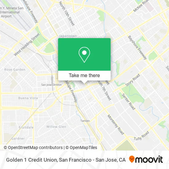 Mapa de Golden 1 Credit Union