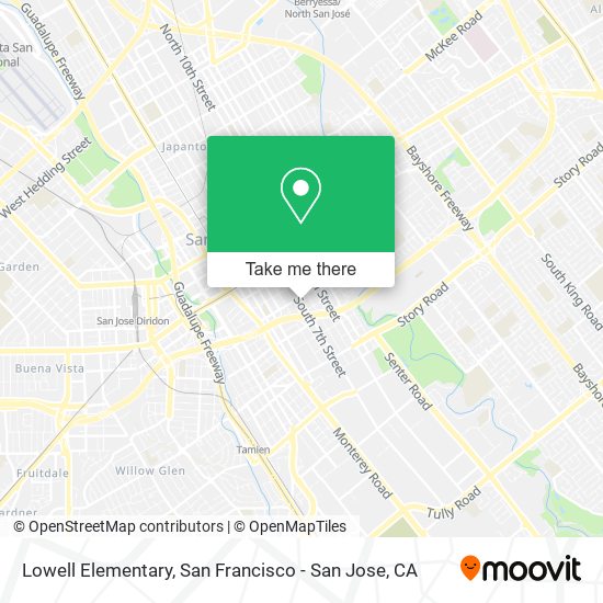 Lowell Elementary map