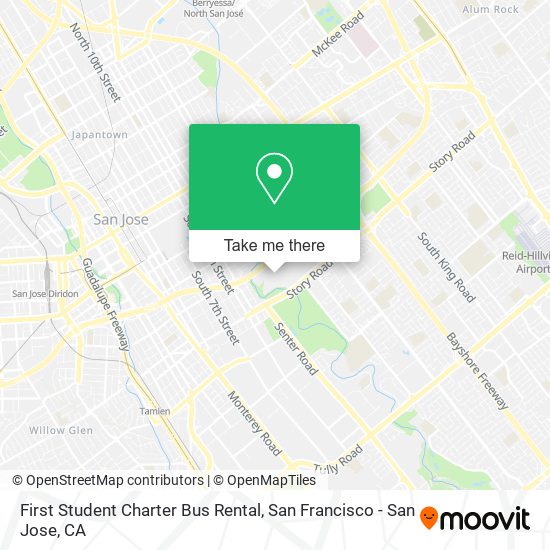 First Student Charter Bus Rental map