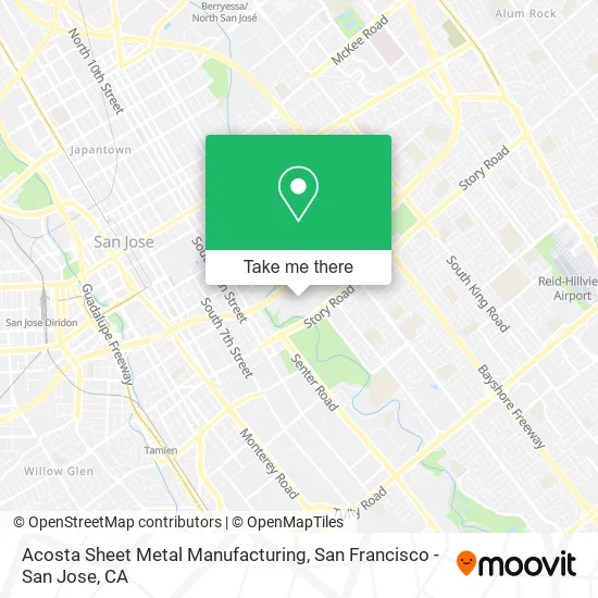 Acosta Sheet Metal Manufacturing map