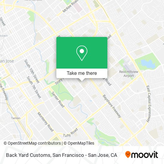Back Yard Customs map