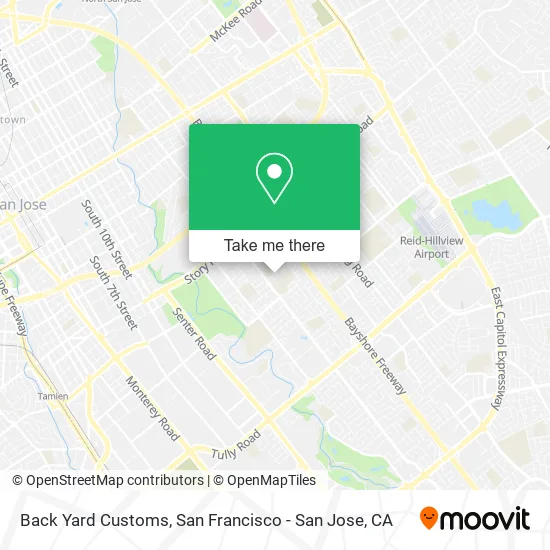 Back Yard Customs map