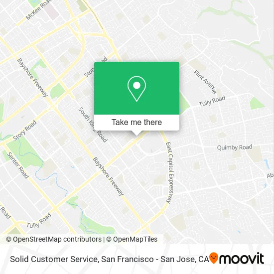 Solid Customer Service map