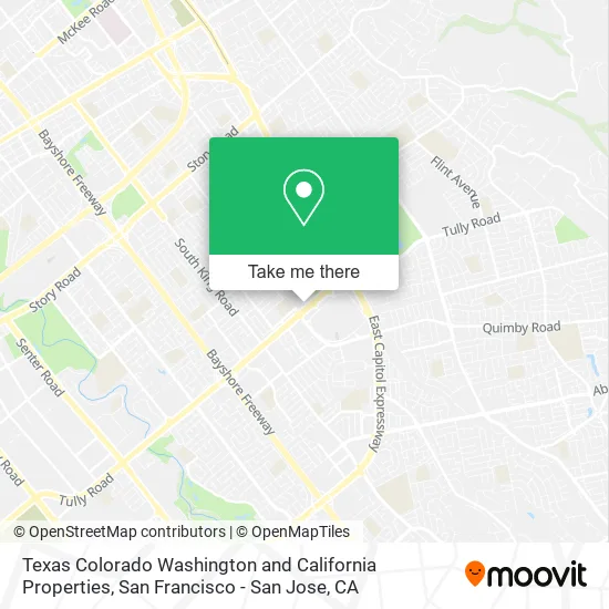 Texas Colorado Washington and California Properties map