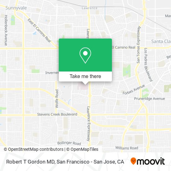 Robert T Gordon MD map