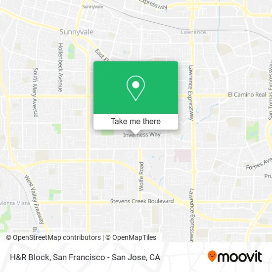 H&R Block map