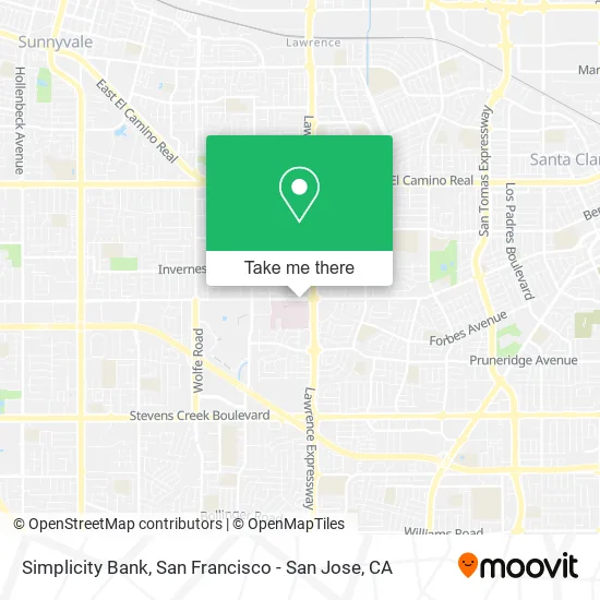 Mapa de Simplicity Bank