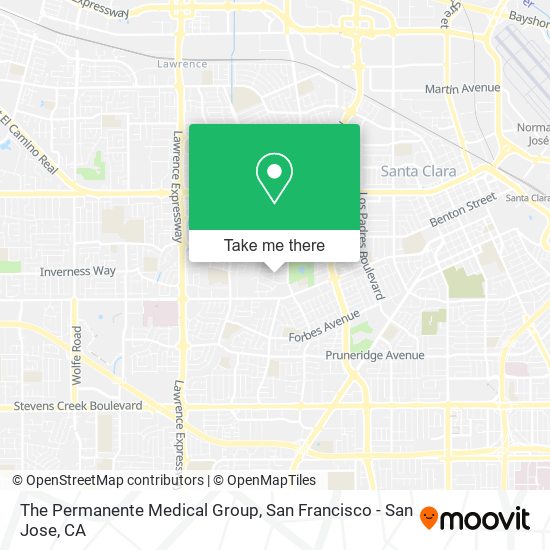 Mapa de The Permanente Medical Group