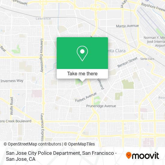 San Jose City Police Department map