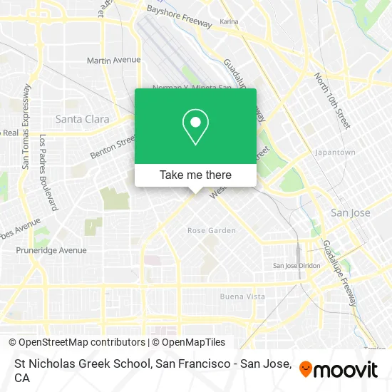 Mapa de St Nicholas Greek School