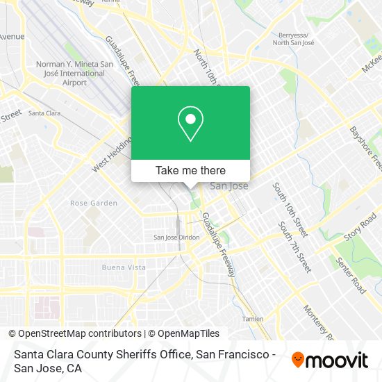 Santa Clara County Sheriffs Office map