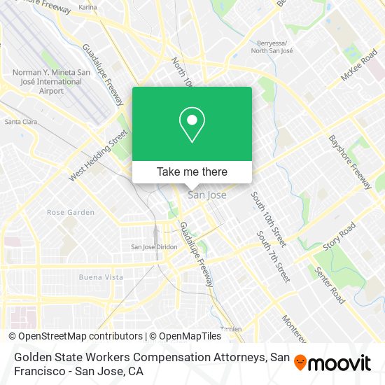 Golden State Workers Compensation Attorneys map