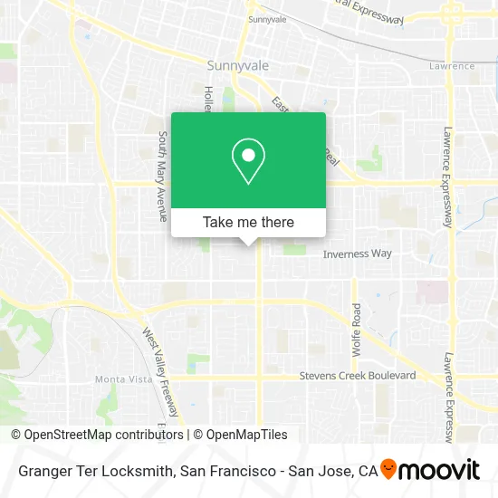Granger Ter Locksmith map