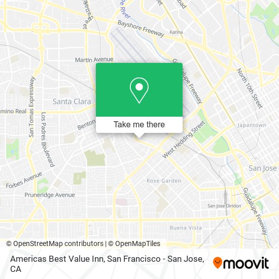 Mapa de Americas Best Value Inn