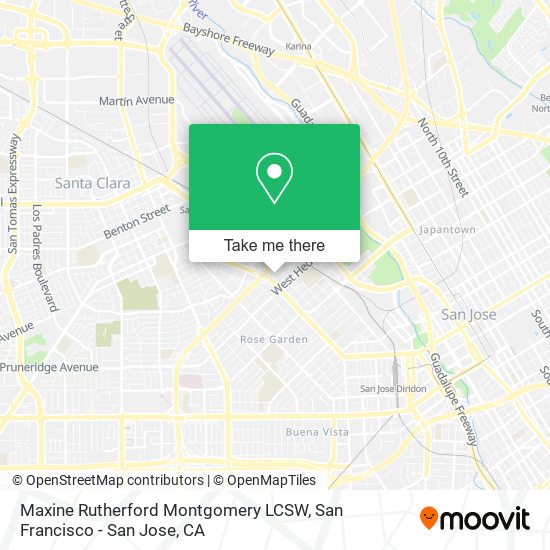 Mapa de Maxine Rutherford Montgomery LCSW