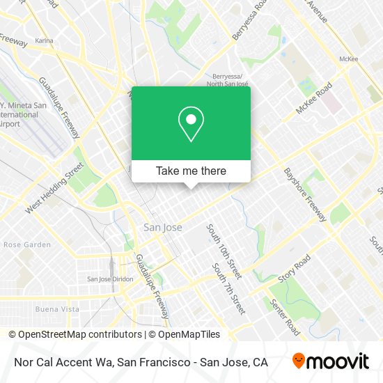 Mapa de Nor Cal Accent Wa