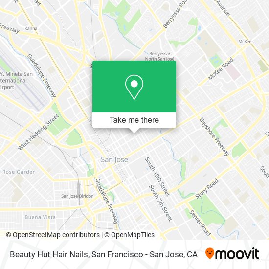 Mapa de Beauty Hut Hair Nails