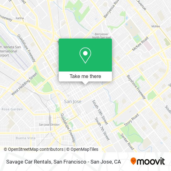 Mapa de Savage Car Rentals