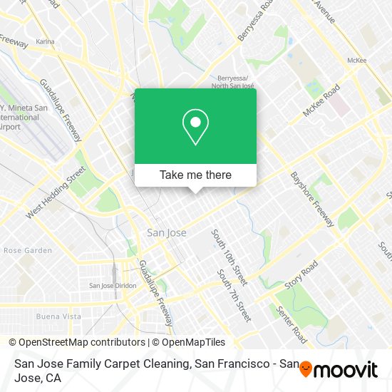 Mapa de San Jose Family Carpet Cleaning