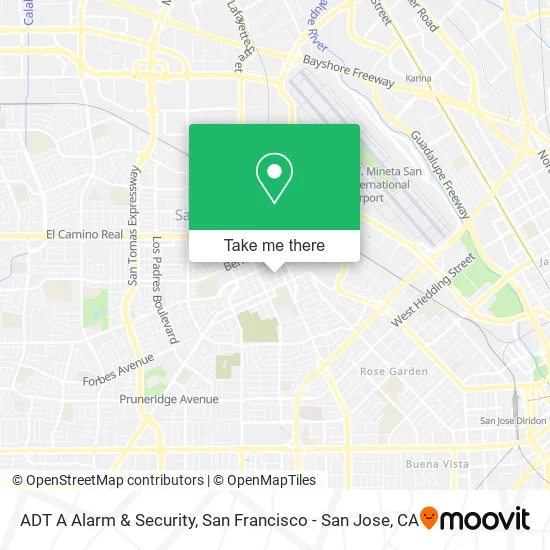 Mapa de ADT A Alarm & Security