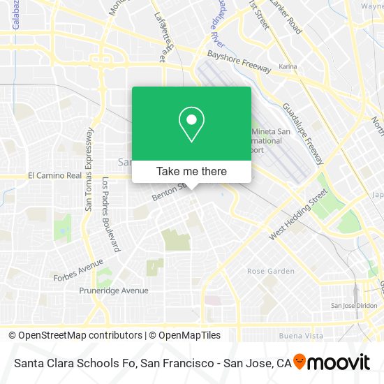 Santa Clara Schools Fo map