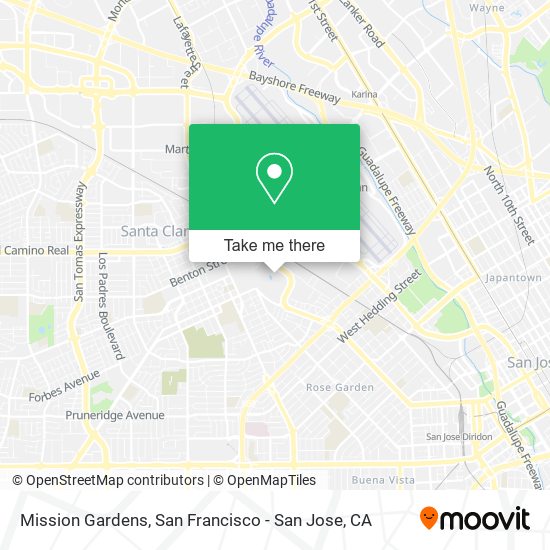 Mapa de Mission Gardens