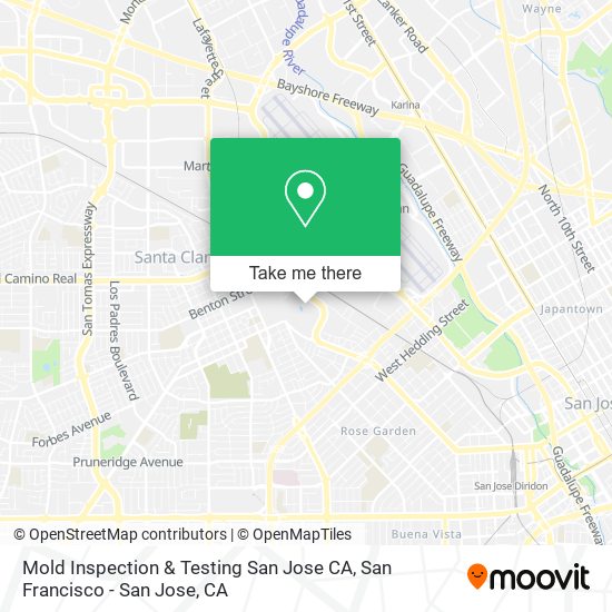 Mold Inspection & Testing San Jose CA map