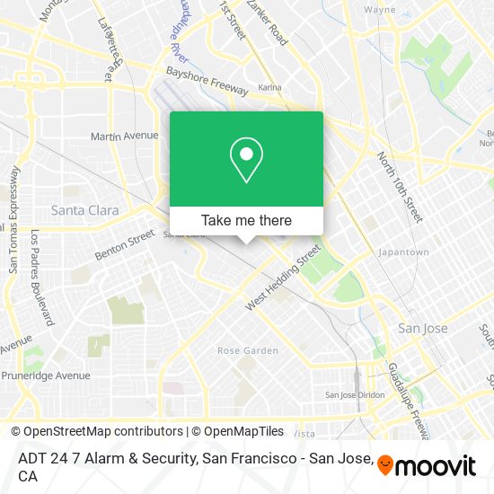 ADT 24 7 Alarm & Security map