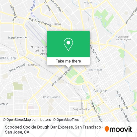 Scooped Cookie Dough Bar Express map