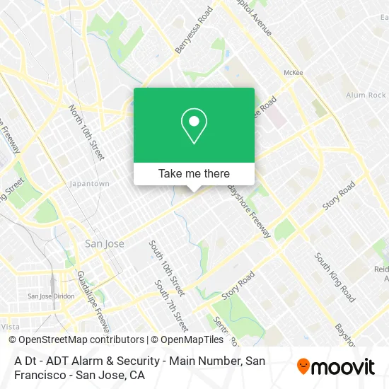 A Dt - ADT Alarm & Security - Main Number map