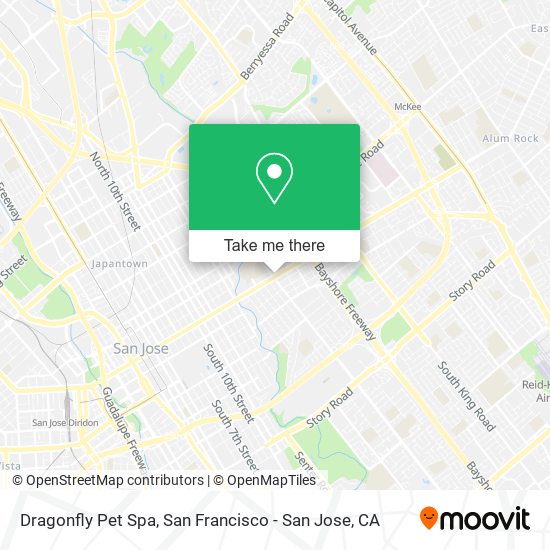 Mapa de Dragonfly Pet Spa