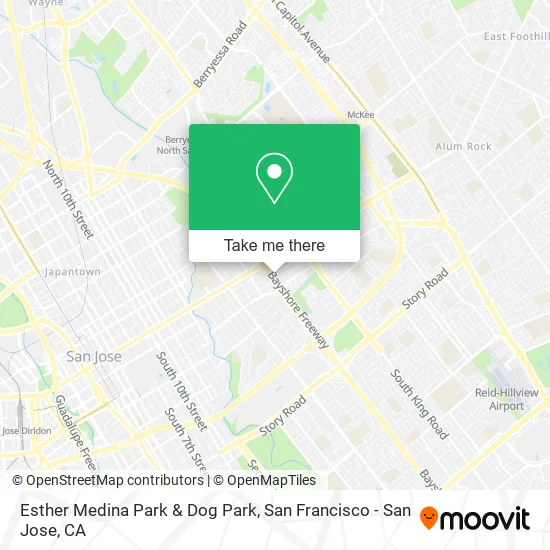 Mapa de Esther Medina Park & Dog Park