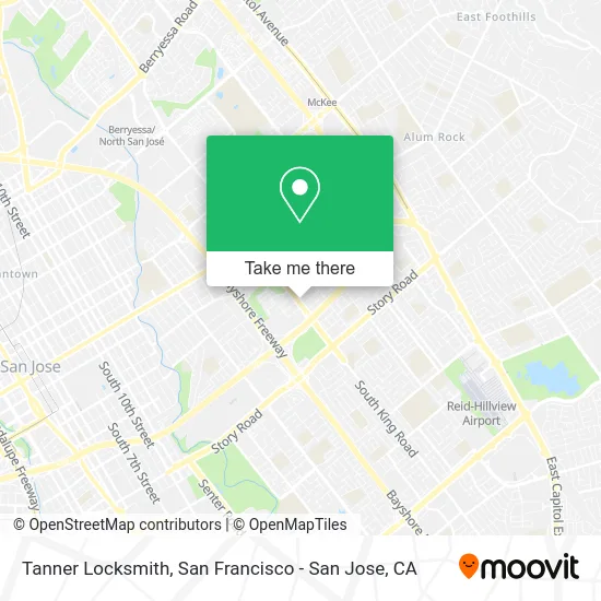 Tanner Locksmith map
