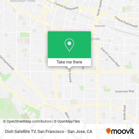 Dish Satellite TV map