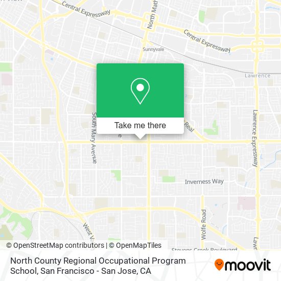 North County Regional Occupational Program School map