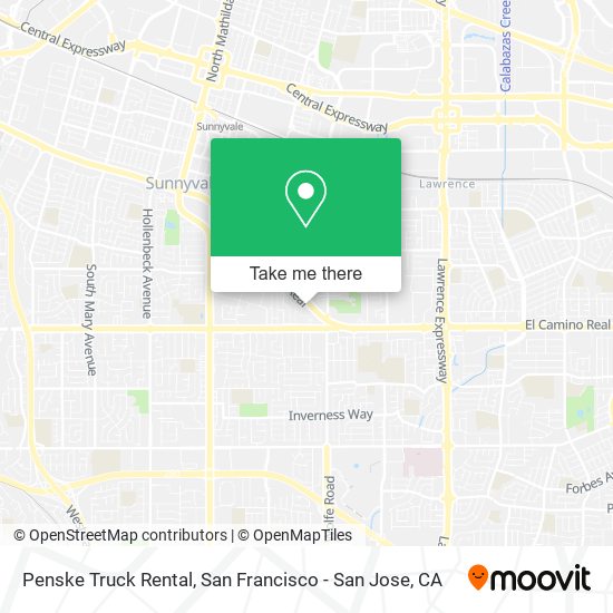 Mapa de Penske Truck Rental