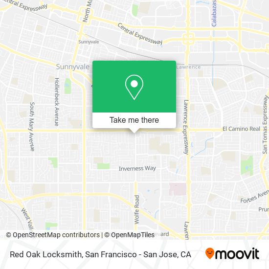 Mapa de Red Oak Locksmith