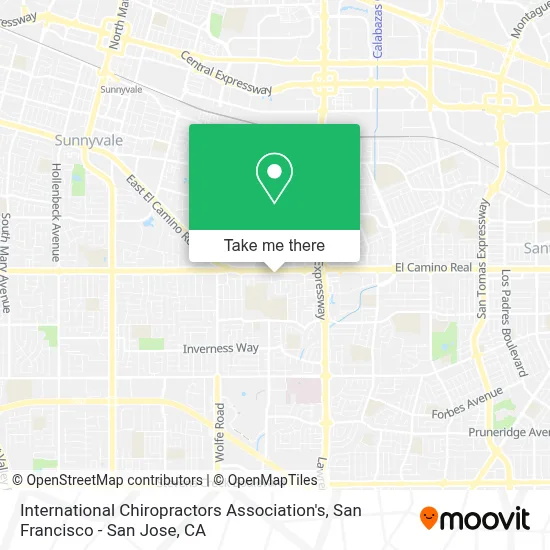 International Chiropractors Association's map