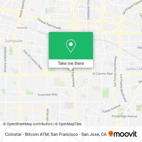 Mapa de Coinstar - Bitcoin ATM