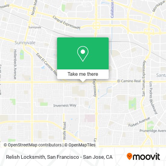 Relish Locksmith map