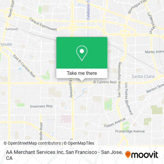 Mapa de AA Merchant Services Inc